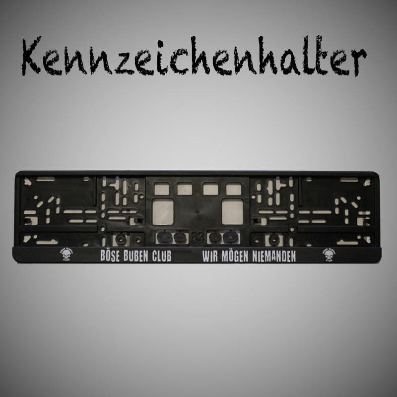 Kennzeichenhalter - Wir mögen niemanden