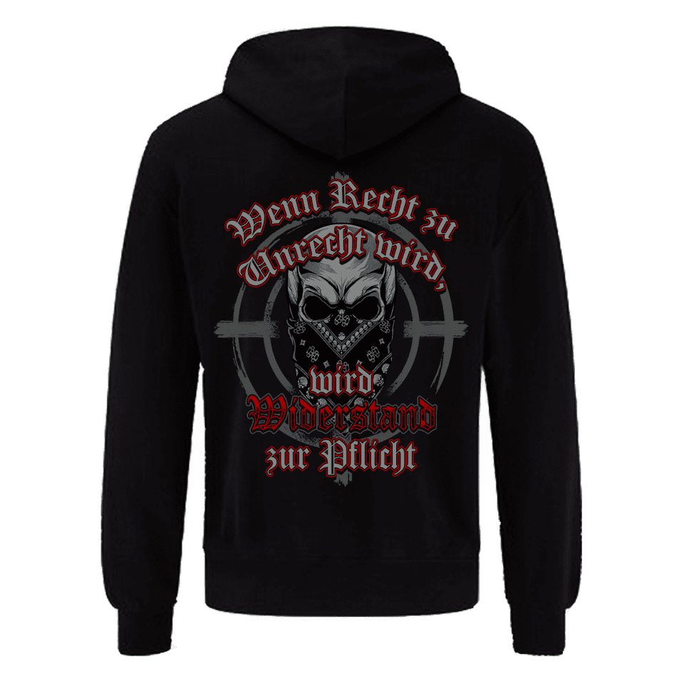 Hoodie mit Kapuze - Widerstand