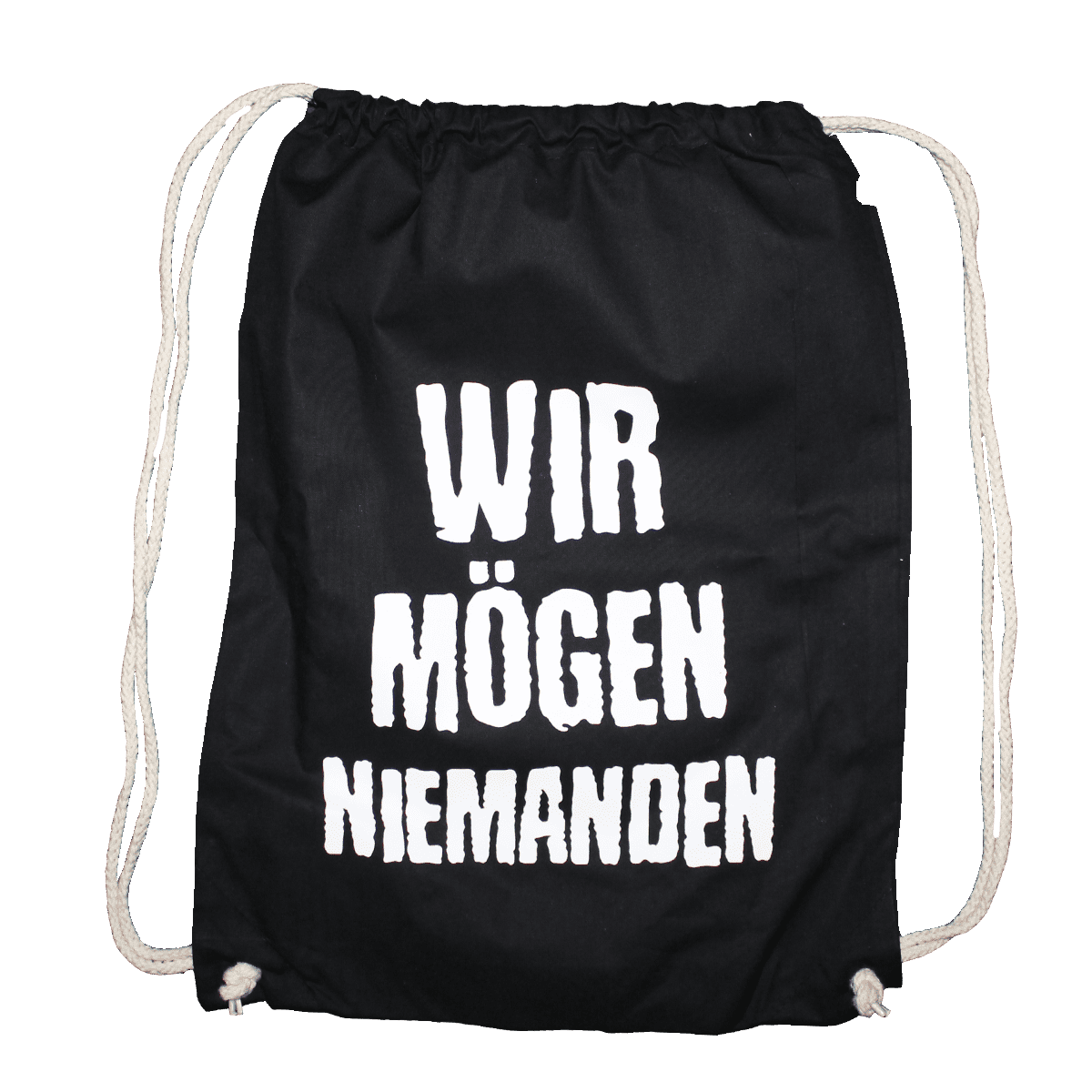 Trainingsbeutel Wir mögen niemanden