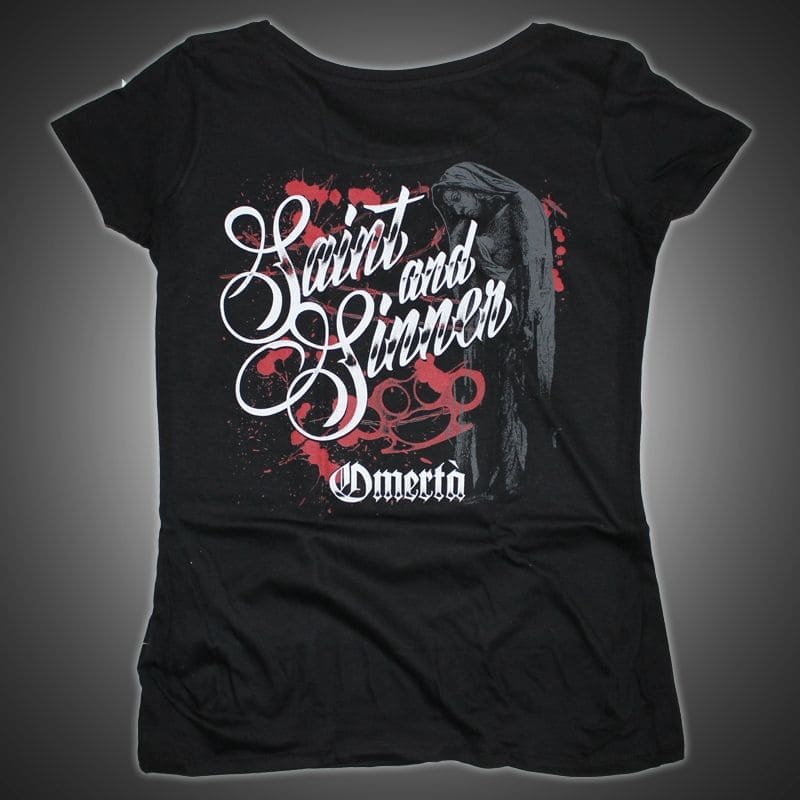 Omertà Girlie Shirt - Saint and Sinner