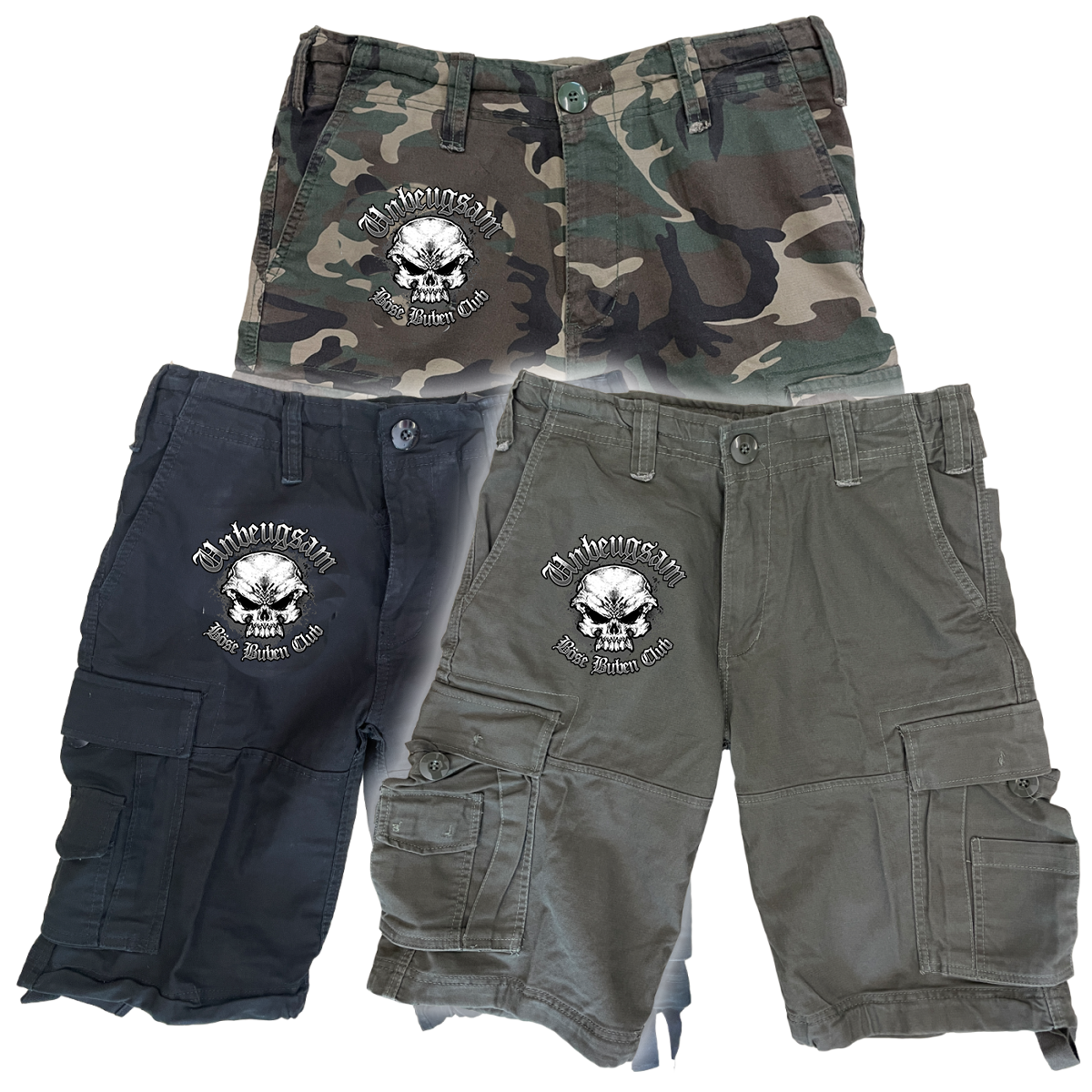 Cargo Hose - Logo Skull Unbeugsam
