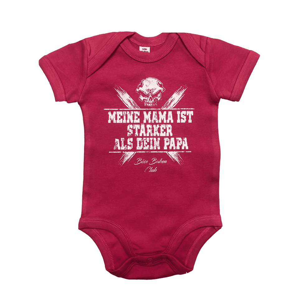Böse Buben Club Baby Body - Mama - pink