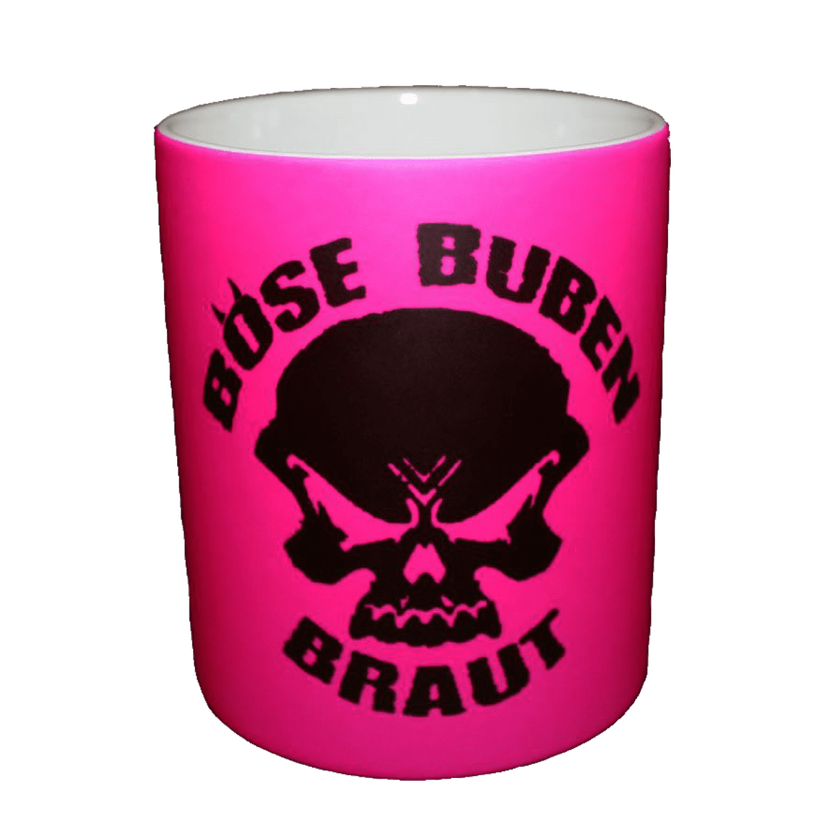 Böse Buben Braut Kaffee Tasse Pink-Edition matt