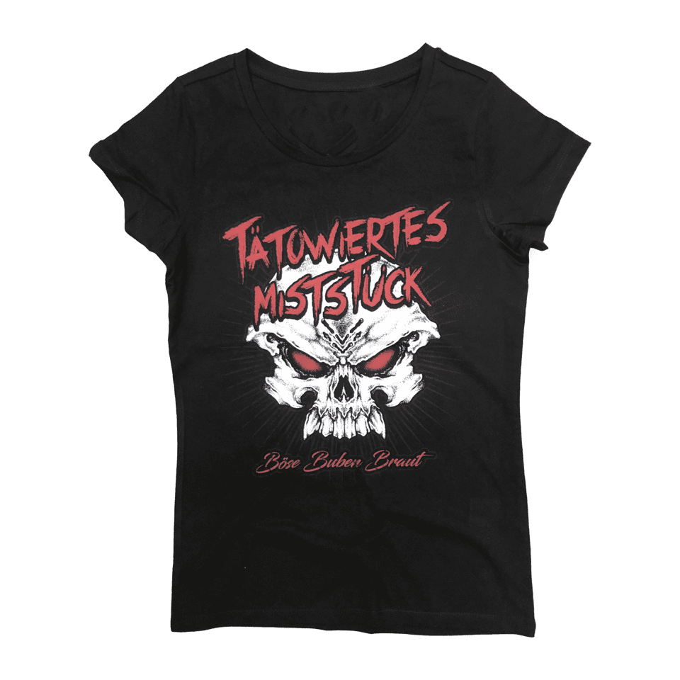 Braut Girlie Shirt - Tätowiertes Miststück 3 Varianten