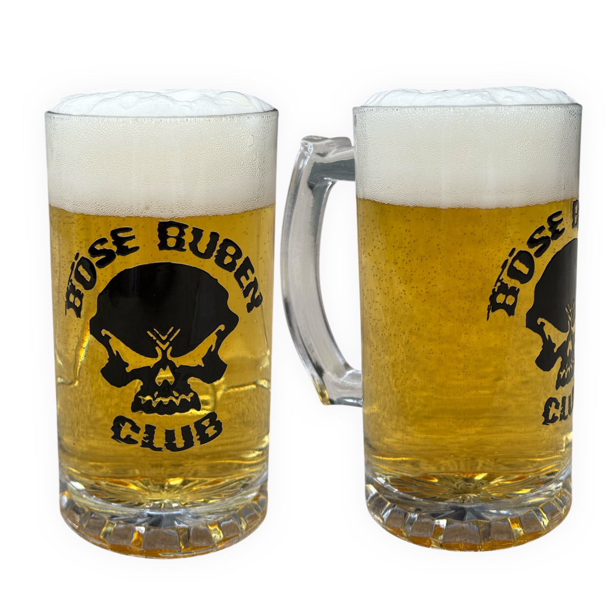 Glasbierkrug Logo