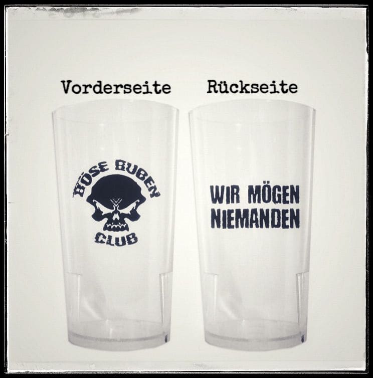 PVC-Becher Wir mögen niemanden