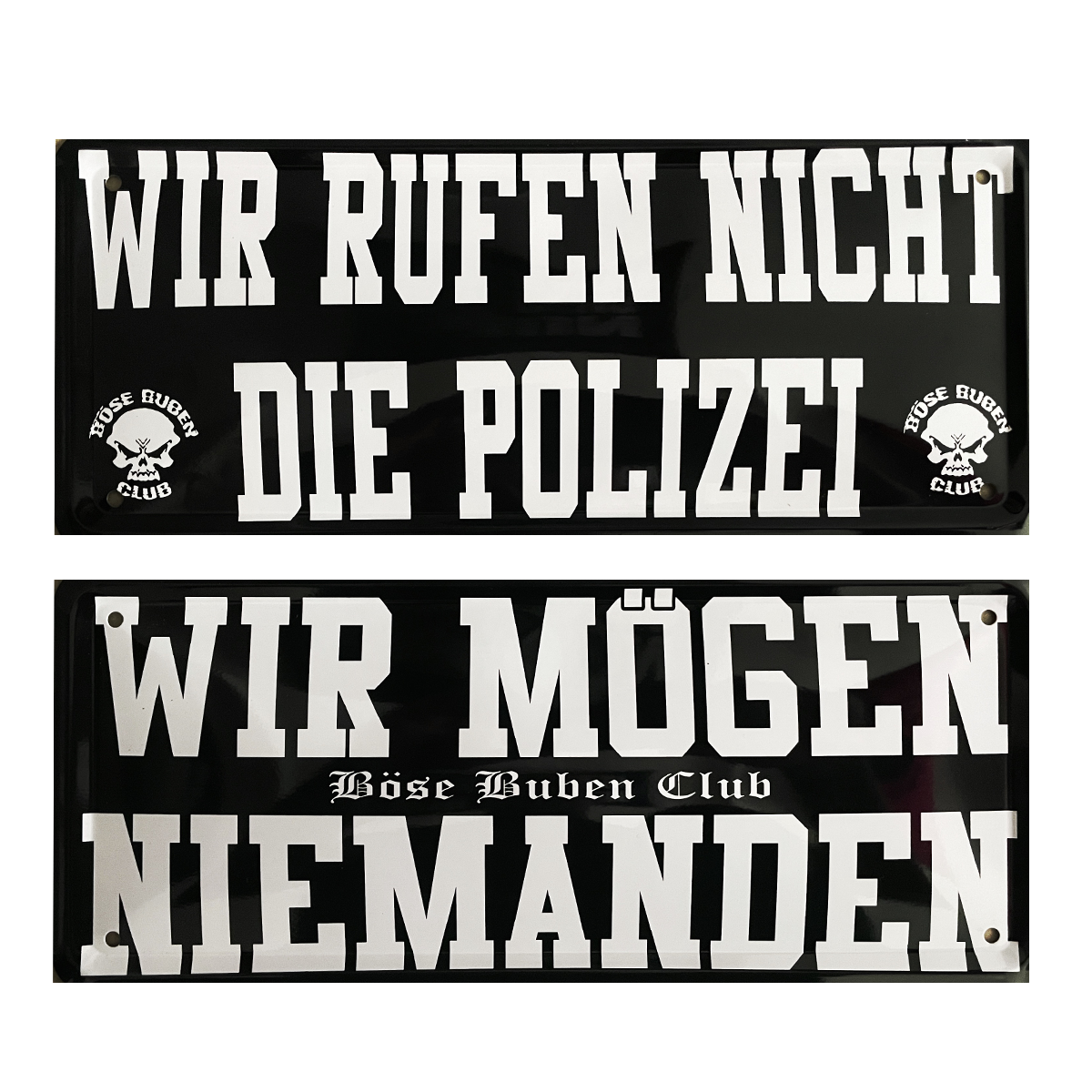 Blechschild 2 Varianten