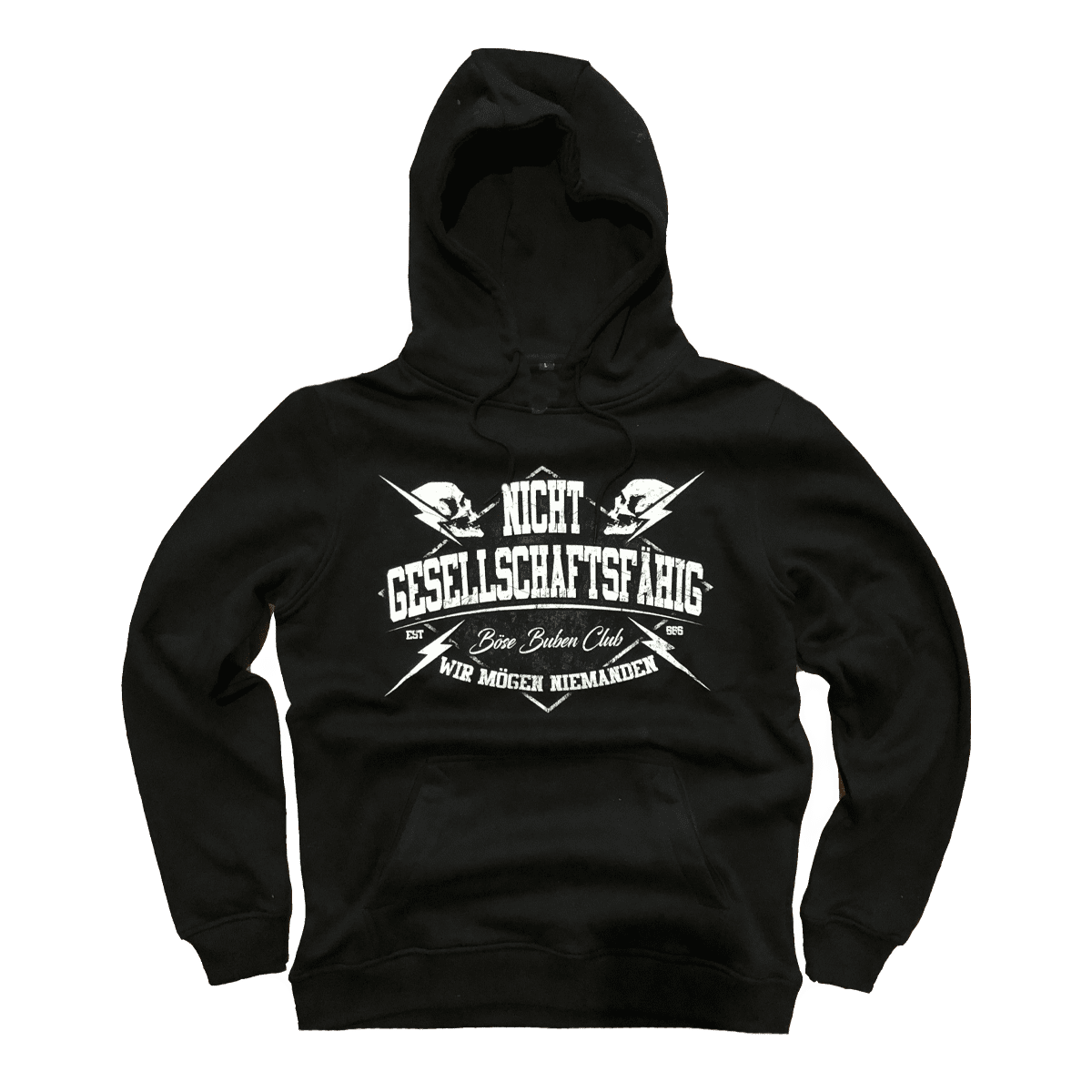 Hoodie mit Kapuze - Nicht gesellschaftsfähig