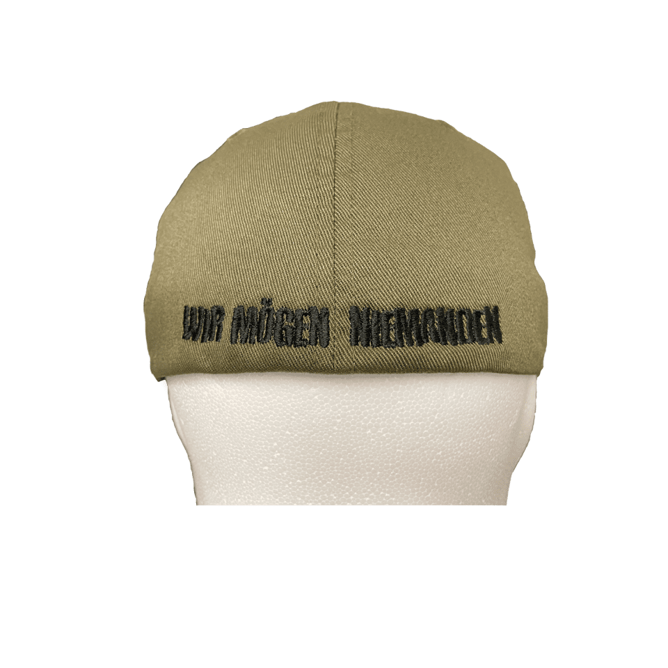 Flexfit Cap - Wir mögen niemanden - Oliv