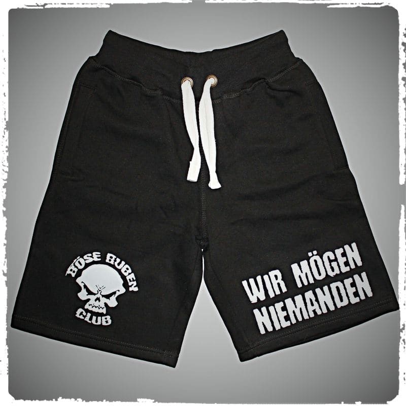 kurze Jogginghose - Böse Buben Club - schwarz