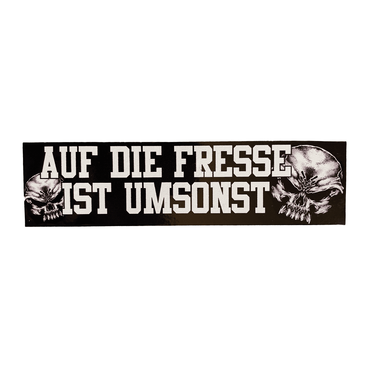 Aufkleber -  Auf die Fresse ist umsonst