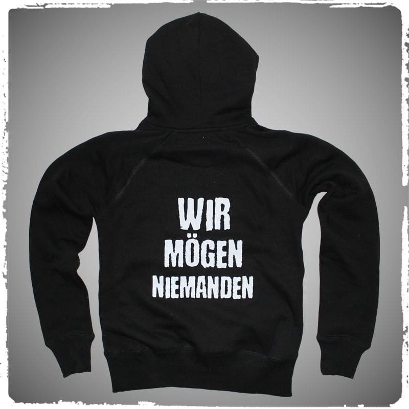 Braut Hoodie mit Kapuze - Wir mögen niemanden