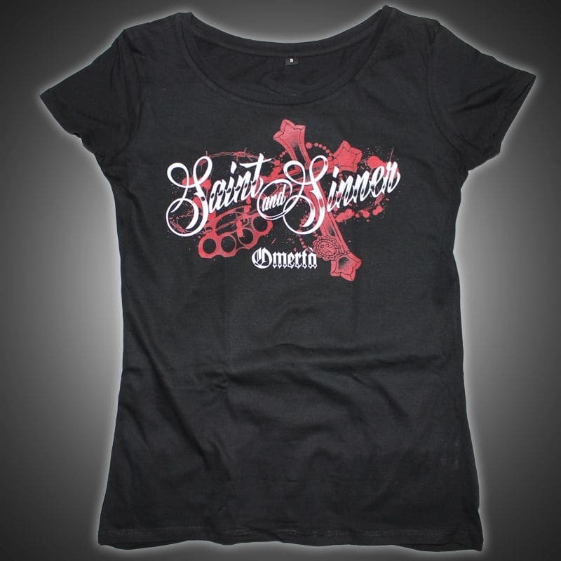 Omertà Girlie Shirt - Saint and Sinner