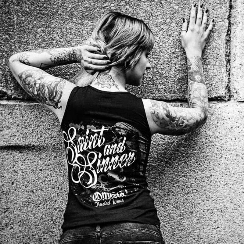 Omertà Girlie Shirt - Saint and Sinner