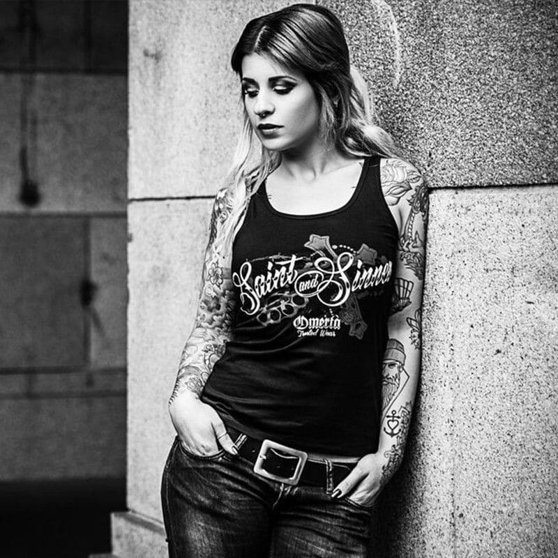 Omertà Girlie Shirt - Saint and Sinner