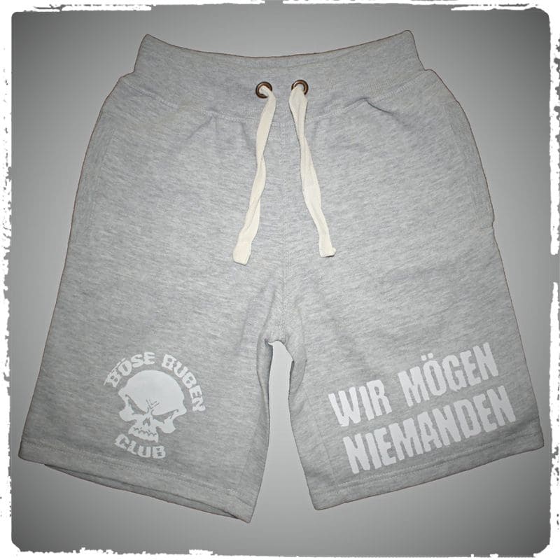 kurze Jogginghose - Böse Buben Club - grau