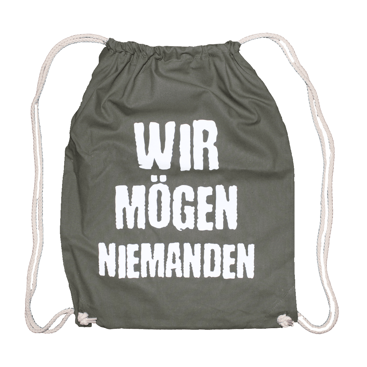 Trainingsbeutel Wir mögen niemanden