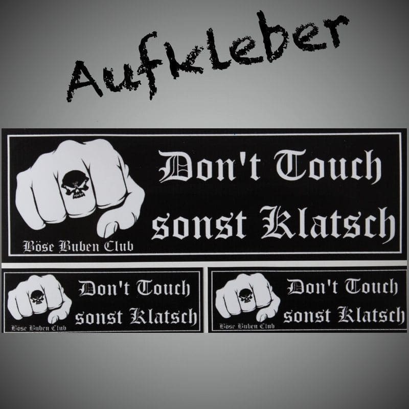 Aufkleber-Set - Don't Touch