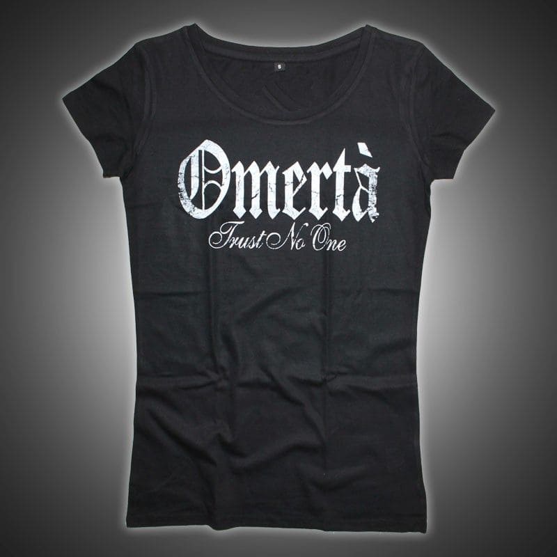 Omertà Girlie Shirt - Schriftzug