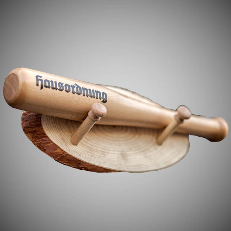 Deko Baseballschläger Hausordnung