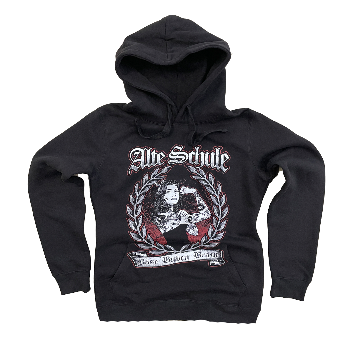 Braut Hoodie Alte Schule