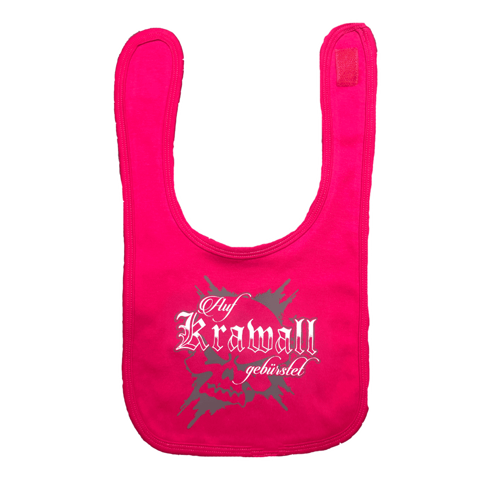 Böse Buben Braut Baby Latz - Krawall - pink