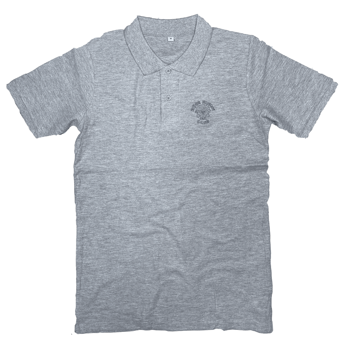 Böse Buben Club Polo Logo Grau