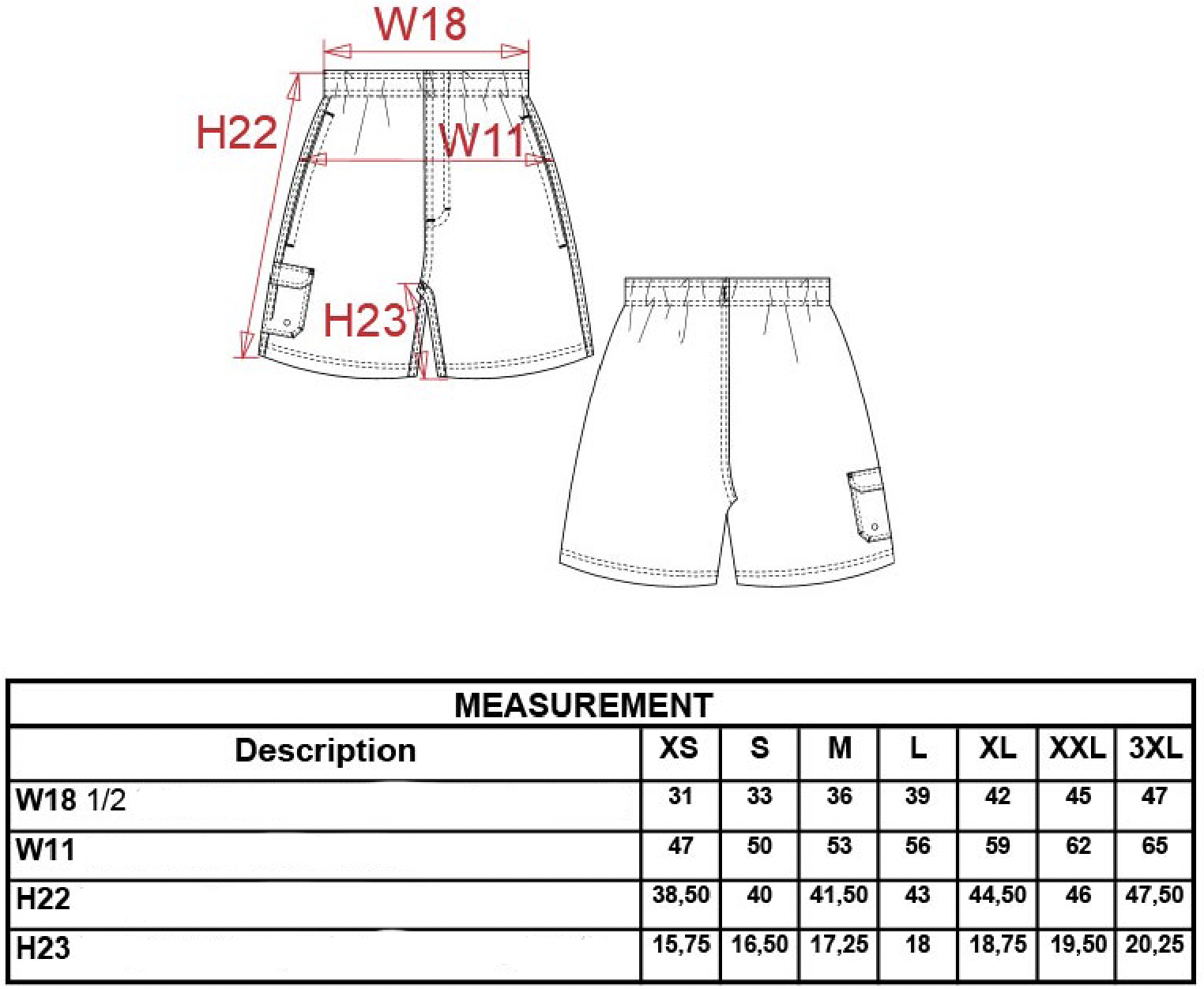 Badeshort Vintage Logo