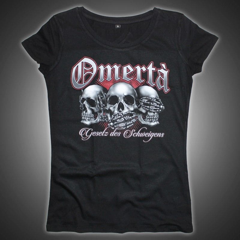 Omertà Girlie Shirt - 3 Skulls